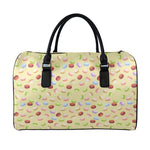 Pastel Macaron Pattern Print Leather Duffle Bag