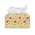 Pastel Macaron Pattern Print Leather Tissue Box Cover