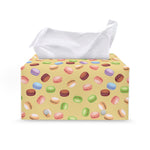 Pastel Macaron Pattern Print Leather Tissue Box Cover