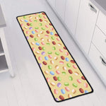 Pastel Macaron Pattern Print Long Kitchen Mat