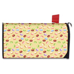 Pastel Macaron Pattern Print Mailbox Cover