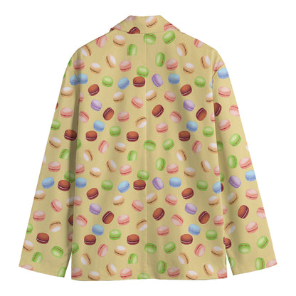 Pastel Macaron Pattern Print Men's Blazer