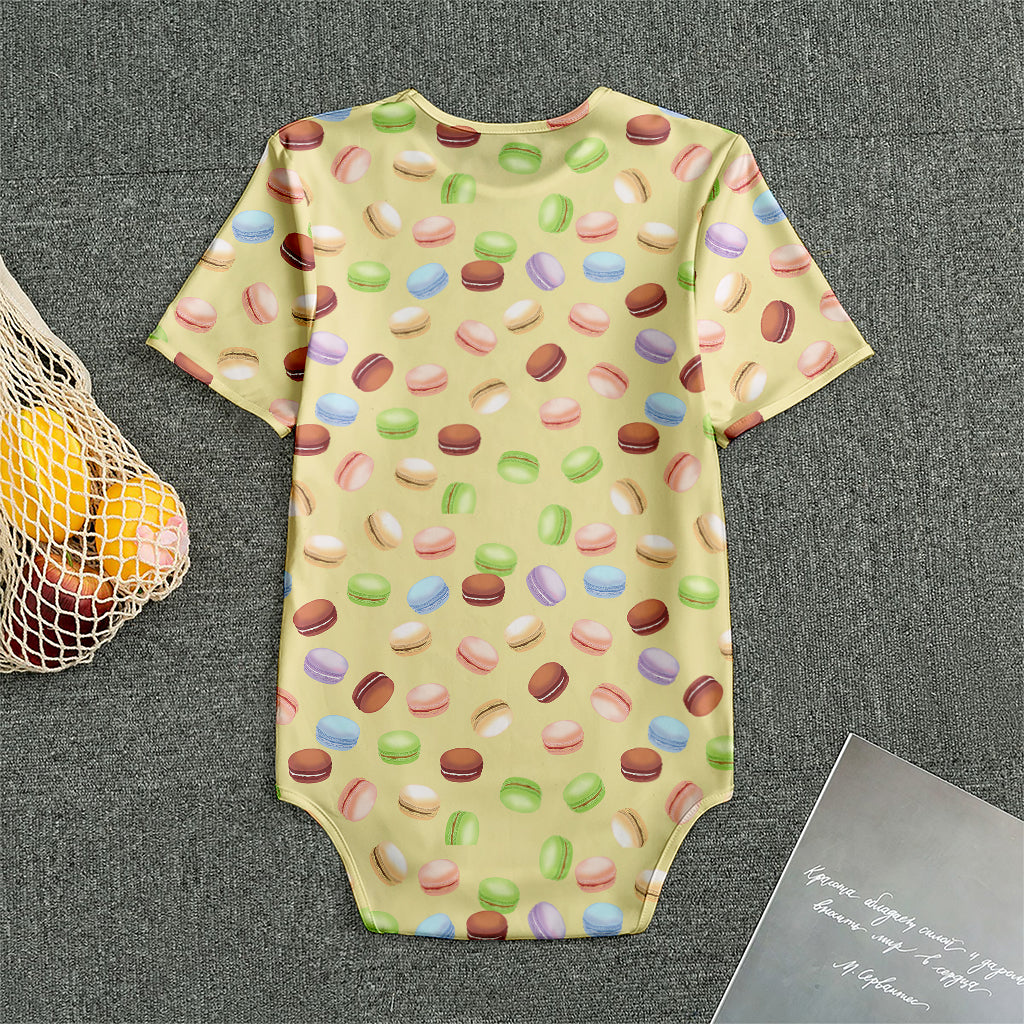 Pastel Macaron Pattern Print Men's Bodysuit