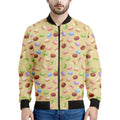 Pastel Macaron Pattern Print Men's Bomber Jacket