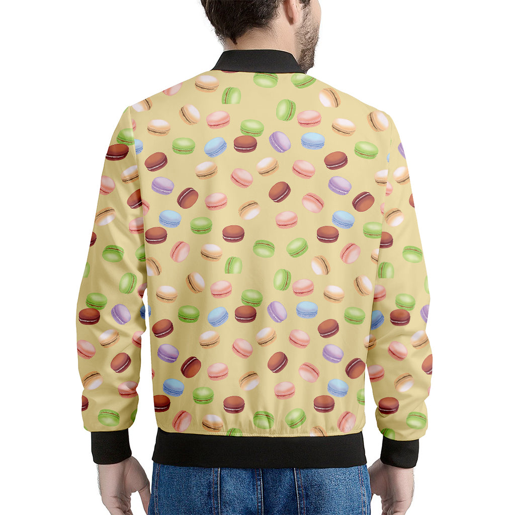 Pastel Macaron Pattern Print Men's Bomber Jacket