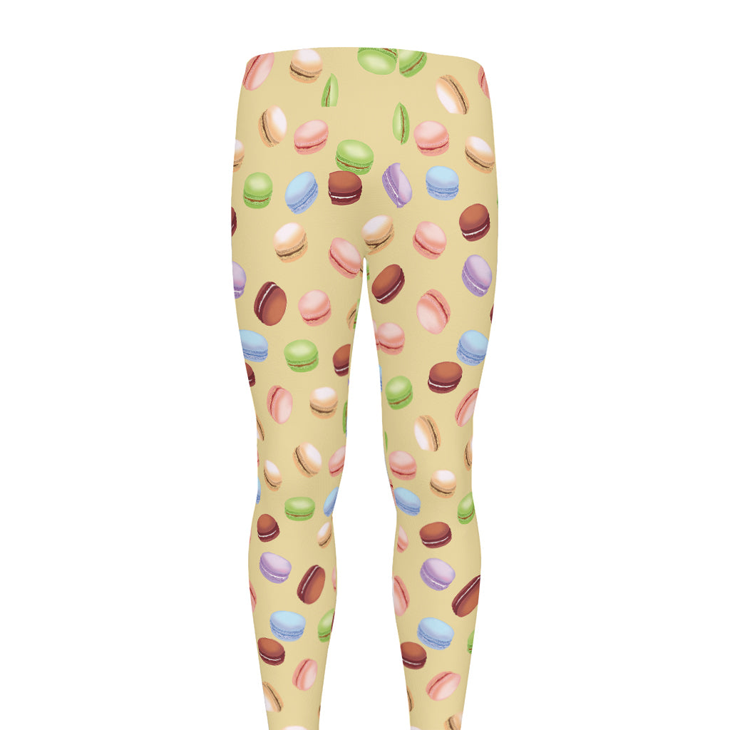 Pastel Macaron Pattern Print Men's leggings