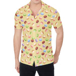 Pastel Macaron Pattern Print Men's Shirt