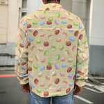 Pastel Macaron Pattern Print Men's Shirt Jacket