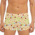 Pastel Macaron Pattern Print Men's Short Boxer Briefs