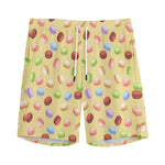 Pastel Macaron Pattern Print Men's Sports Shorts