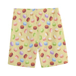 Pastel Macaron Pattern Print Men's Sports Shorts