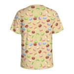 Pastel Macaron Pattern Print Men's Sports T-Shirt