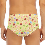 Pastel Macaron Pattern Print Men's Triangle Swim Briefs