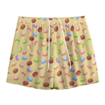 Pastel Macaron Pattern Print Mesh Shorts