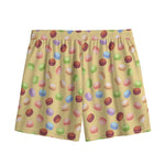 Pastel Macaron Pattern Print Mesh Shorts