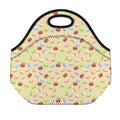 Pastel Macaron Pattern Print Neoprene Lunch Bag