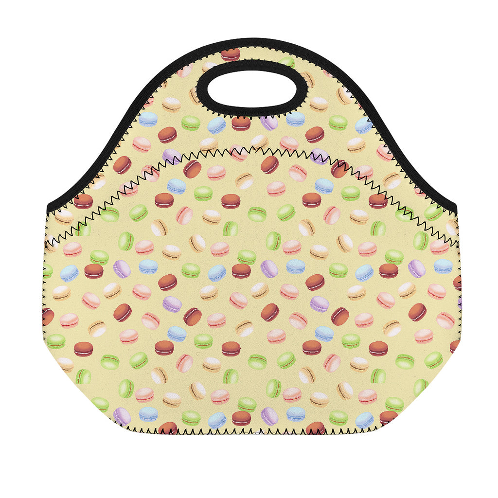 Pastel Macaron Pattern Print Neoprene Lunch Bag
