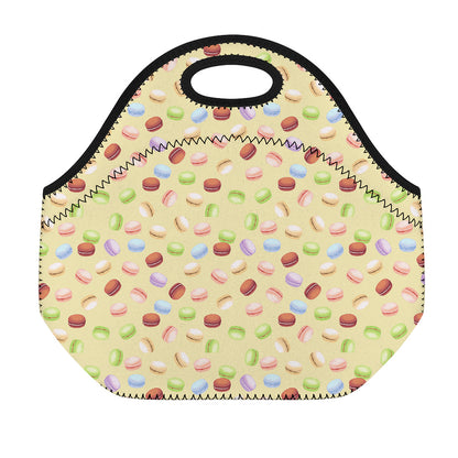 Pastel Macaron Pattern Print Neoprene Lunch Bag