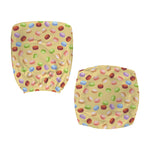Pastel Macaron Pattern Print Office Chair Cover