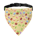 Pastel Macaron Pattern Print Over The Collar Dog Bandana