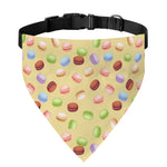 Pastel Macaron Pattern Print Over The Collar Dog Bandana