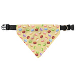 Pastel Macaron Pattern Print Over The Collar Dog Bandana