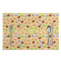 Pastel Macaron Pattern Print Placemat
