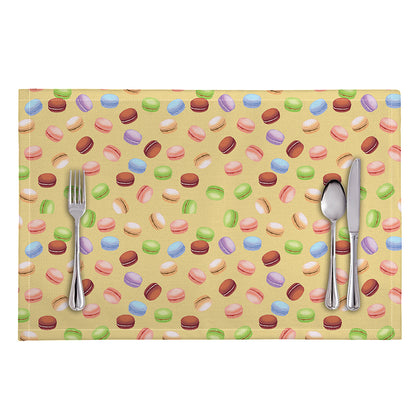 Pastel Macaron Pattern Print Placemat