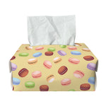 Pastel Macaron Pattern Print Rectangle Tissue Box Cover