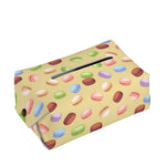 Pastel Macaron Pattern Print Rectangle Tissue Box Cover