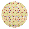 Pastel Macaron Pattern Print Round Blanket