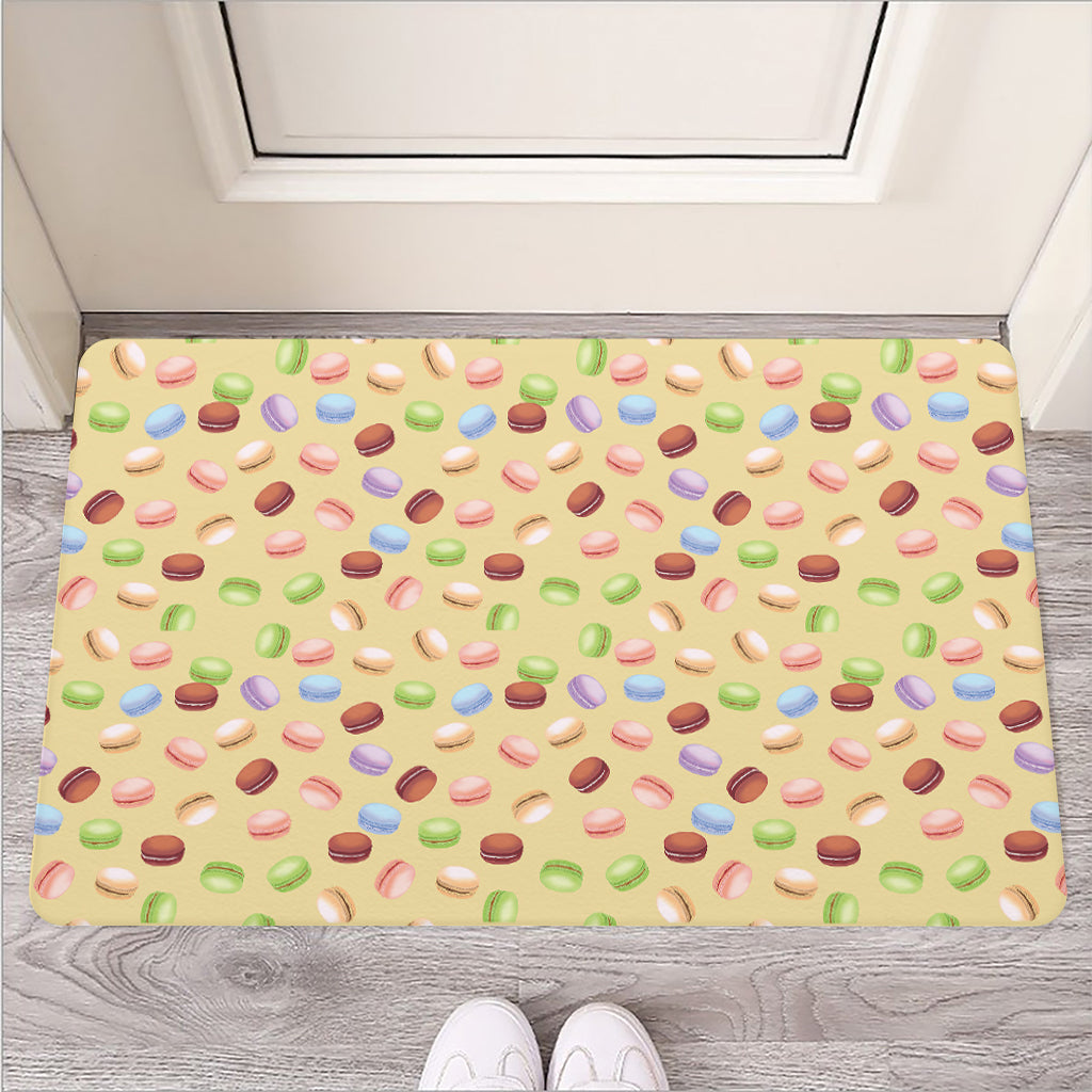 Pastel Macaron Pattern Print Rubber Doormat