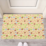 Pastel Macaron Pattern Print Rubber Doormat