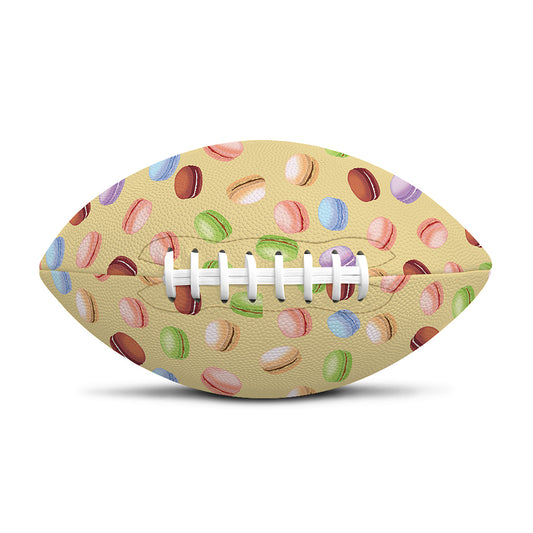 Pastel Macaron Pattern Print Rugby Ball
