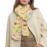 Pastel Macaron Pattern Print Scarf