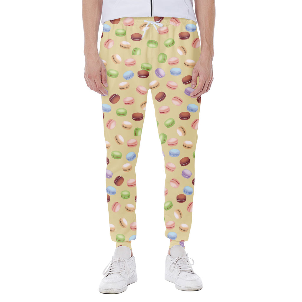 Pastel Macaron Pattern Print Scuba Joggers