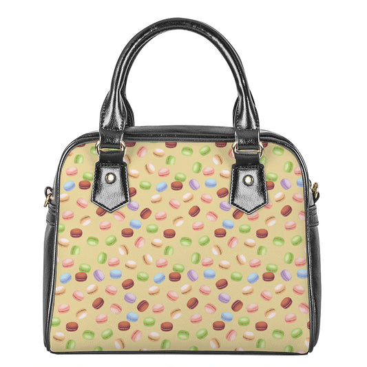 Pastel Macaron Pattern Print Shoulder Handbag