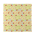 Pastel Macaron Pattern Print Silk Bandana