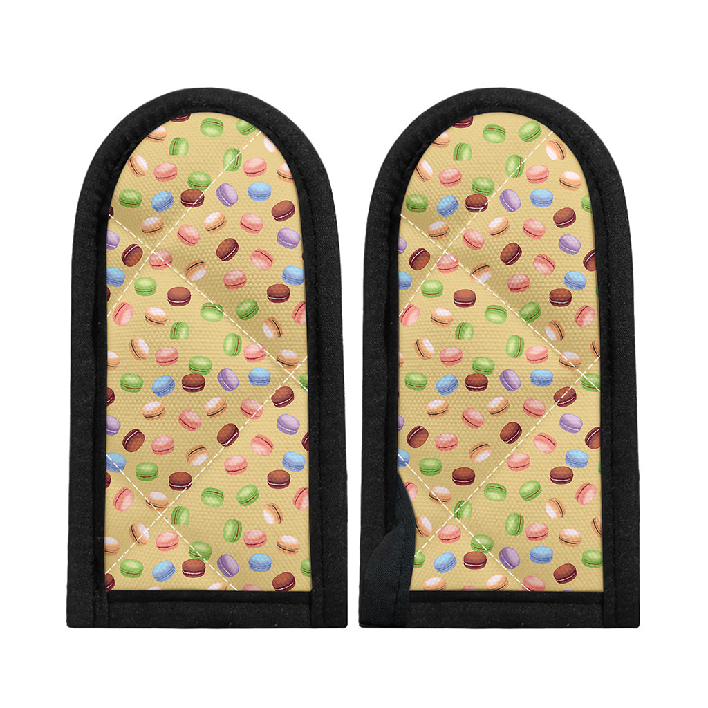 Pastel Macaron Pattern Print Skillet Handle Cover