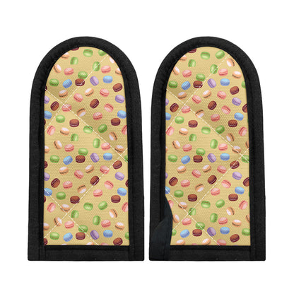 Pastel Macaron Pattern Print Skillet Handle Cover