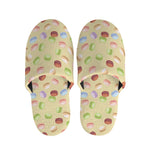 Pastel Macaron Pattern Print Slippers