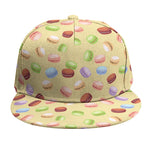 Pastel Macaron Pattern Print Snapback Cap