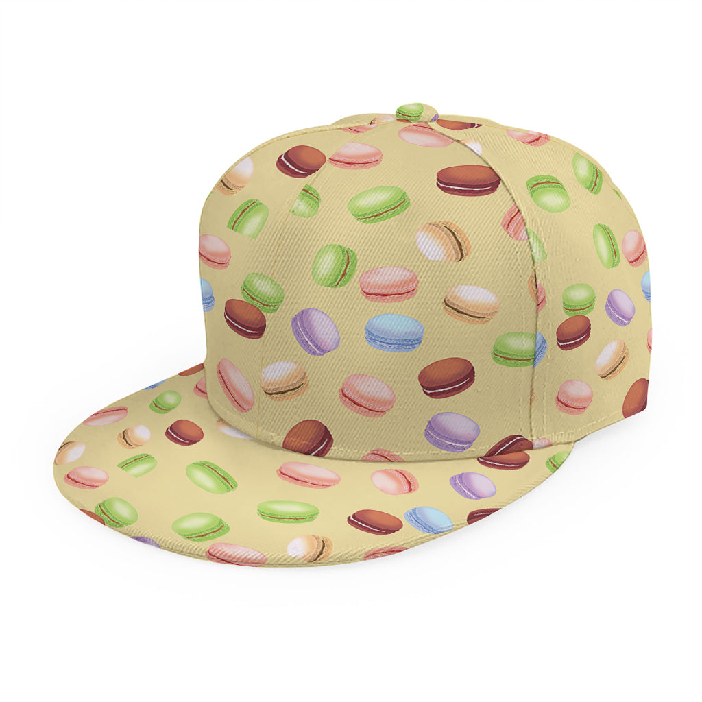 Pastel Macaron Pattern Print Snapback Cap