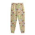 Pastel Macaron Pattern Print Sweatpants
