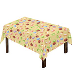Pastel Macaron Pattern Print Tablecloth