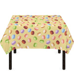 Pastel Macaron Pattern Print Tablecloth