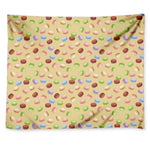 Pastel Macaron Pattern Print Tapestry