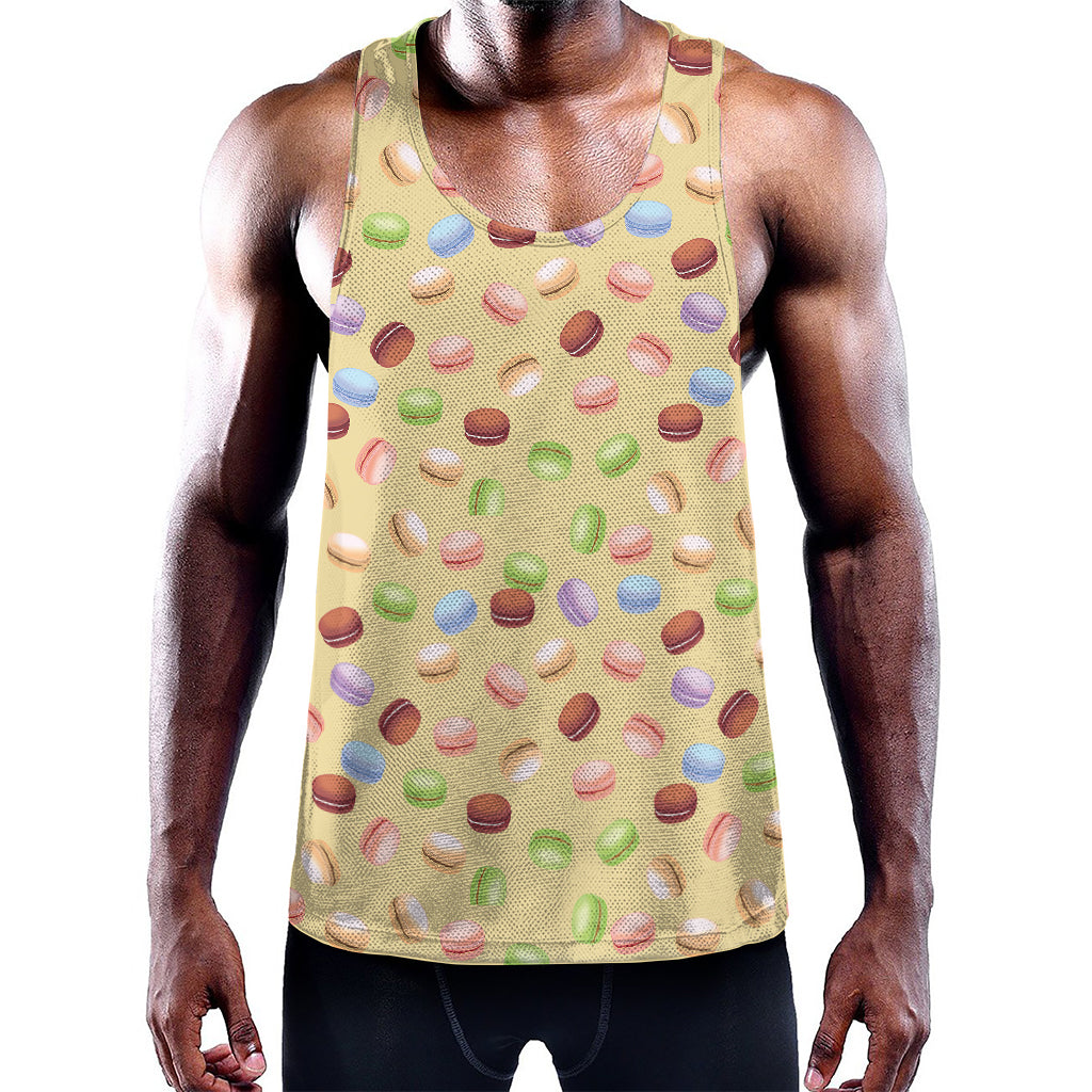 Pastel Macaron Pattern Print Training Tank Top