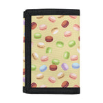 Pastel Macaron Pattern Print Trifold Wallet