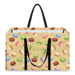 Pastel Macaron Pattern Print Utility Tote Bag